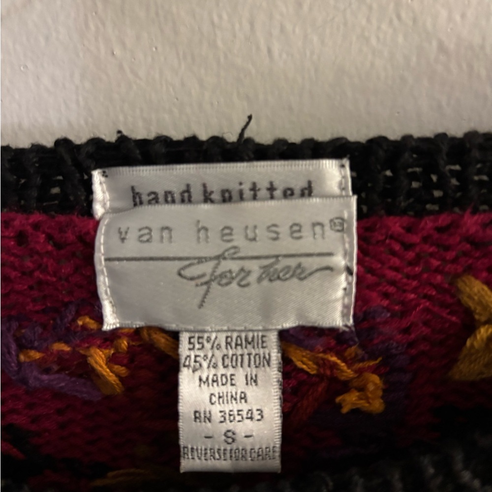 Vintage Van Heusen Women's Patterned Sweater Size Small - Picture 3 of 3